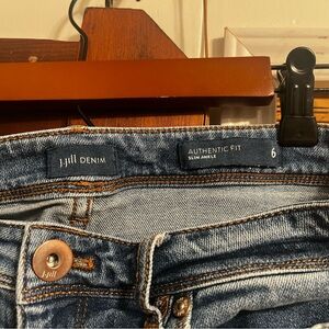 J Jill patch jeans.
